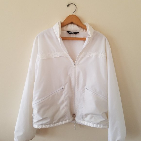 Aqua Sheen White fleece lined jacket - Picture 2 of 9